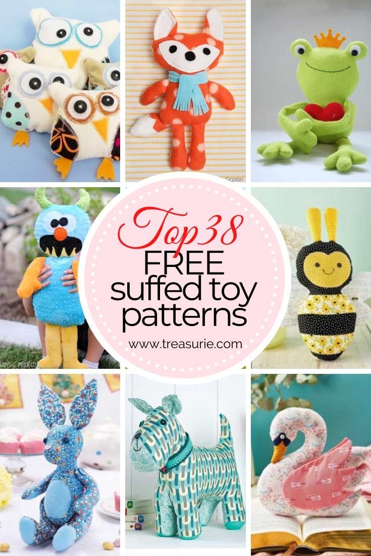 37 Free Stuffed Animal Patterns To Sew TREASURIE 37 Free Stuffed Animal Patterns To Sew TREASURIE