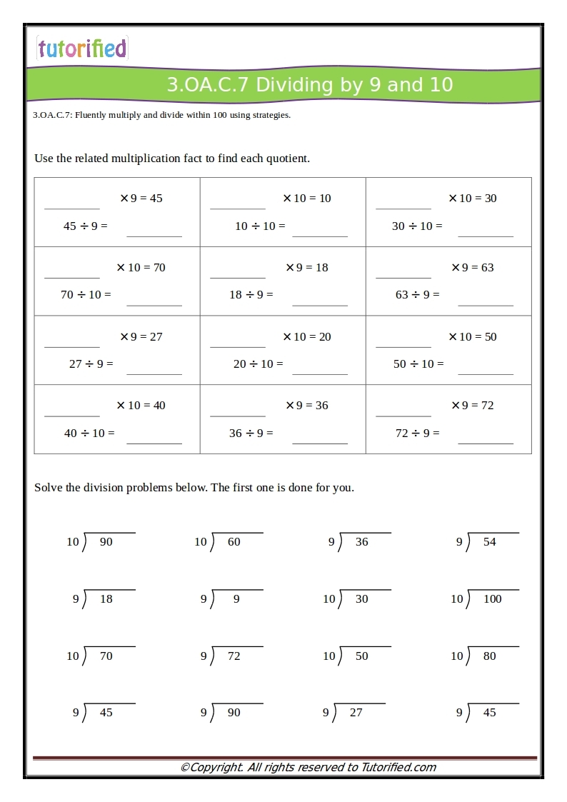 3rd Grade Common Core Math Worksheets 3rd Grade Common Core Math Worksheets