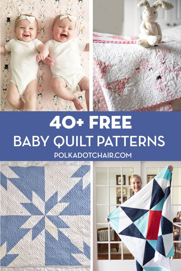 40 Free Baby Quilt Patterns Tutorials Polka Dot Chair