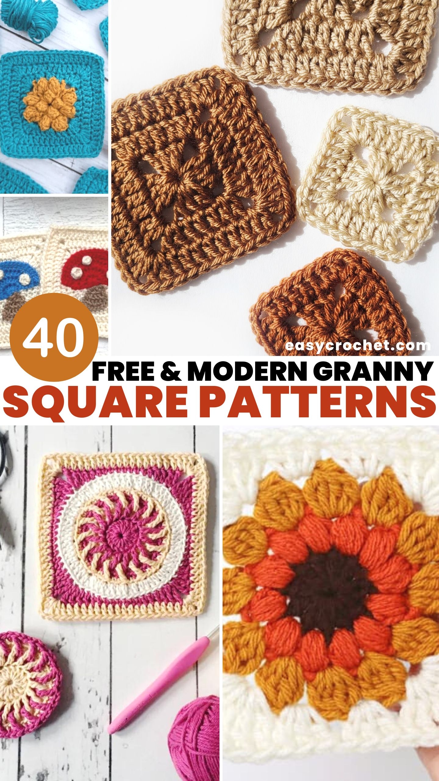 40 Free Crochet Square Patterns For Beginners Easy Crochet Patterns 40 Free Crochet Square Patterns For Beginners Easy Crochet Patterns
