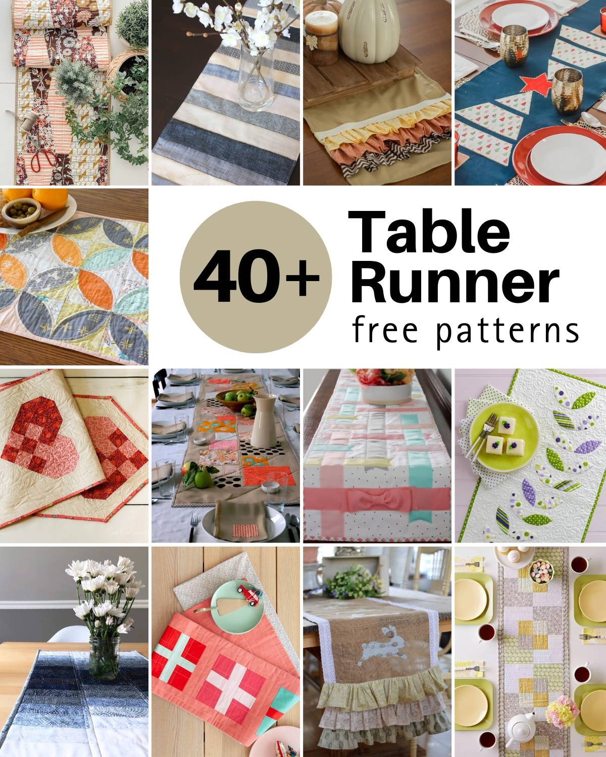free table runner patterns free table runner patterns
