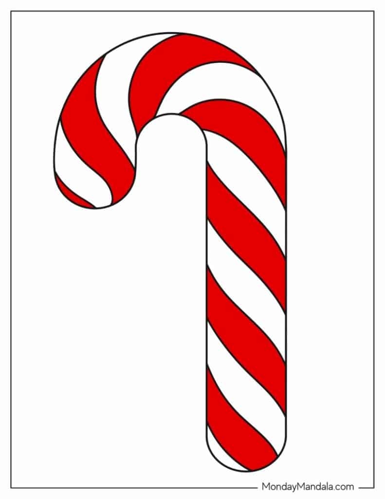 44 Candy Cane Templates Free PDF Printables 