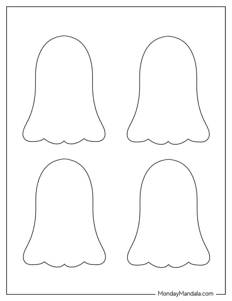 48 Ghost Templates Free PDF Printables 
