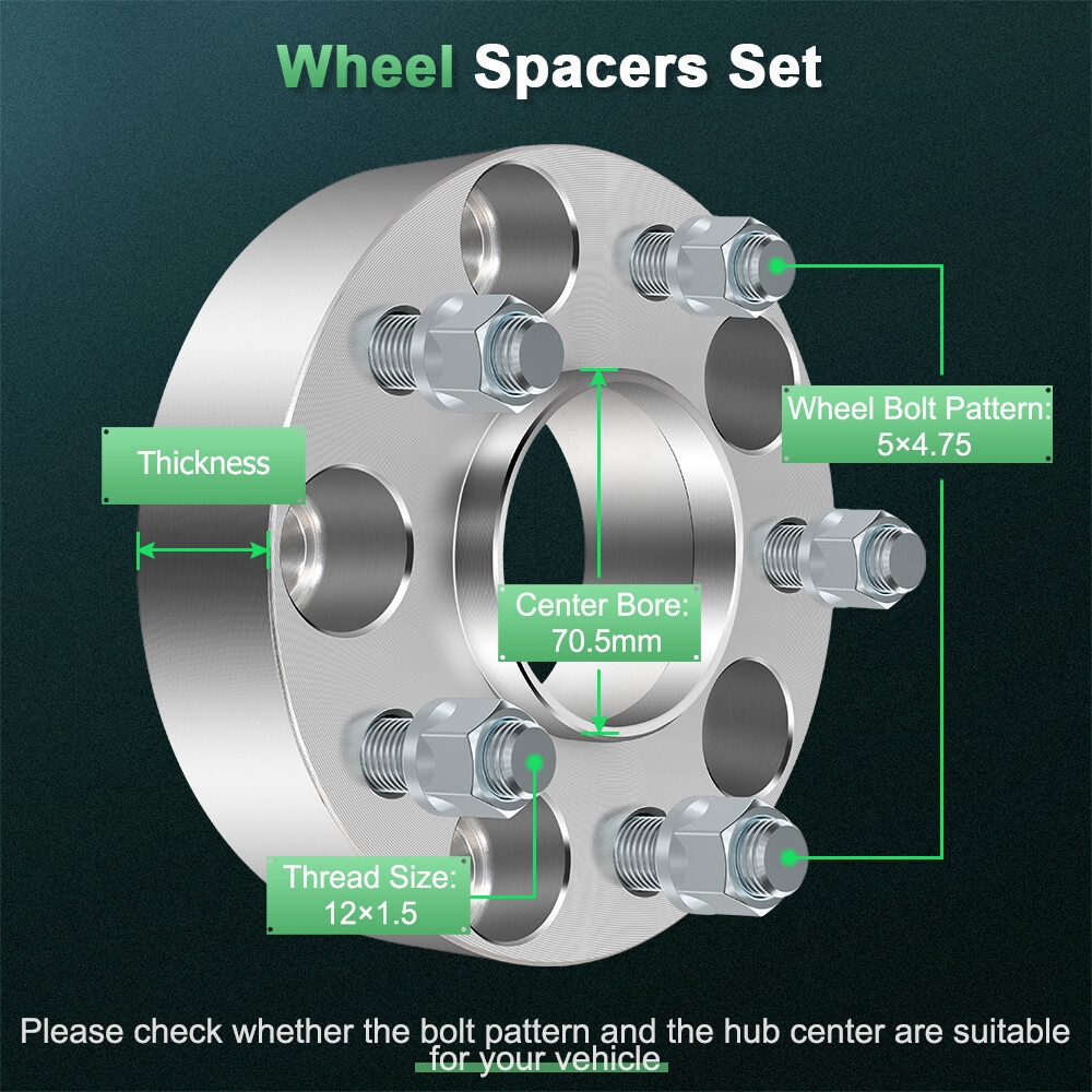 4Pcs For Chevy S10 GMC Pontiac 1 5 Hubcentric 5x4 75 Wheel Spacers Adapters EBay