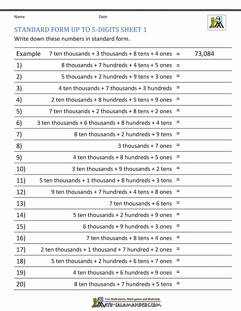 place value worksheets 4th grade place value worksheets 4th grade