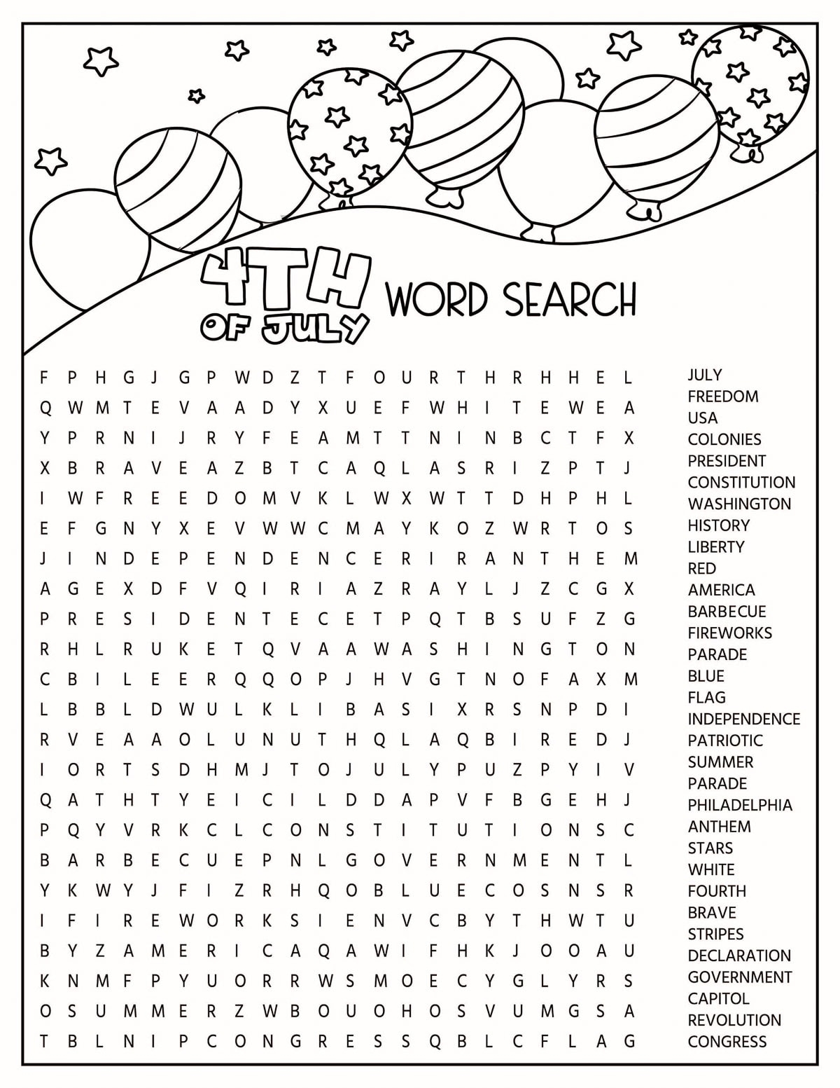 4th Of July Activities Printable Kids Activity Zone 4th Of July Activities Printable Kids Activity Zone