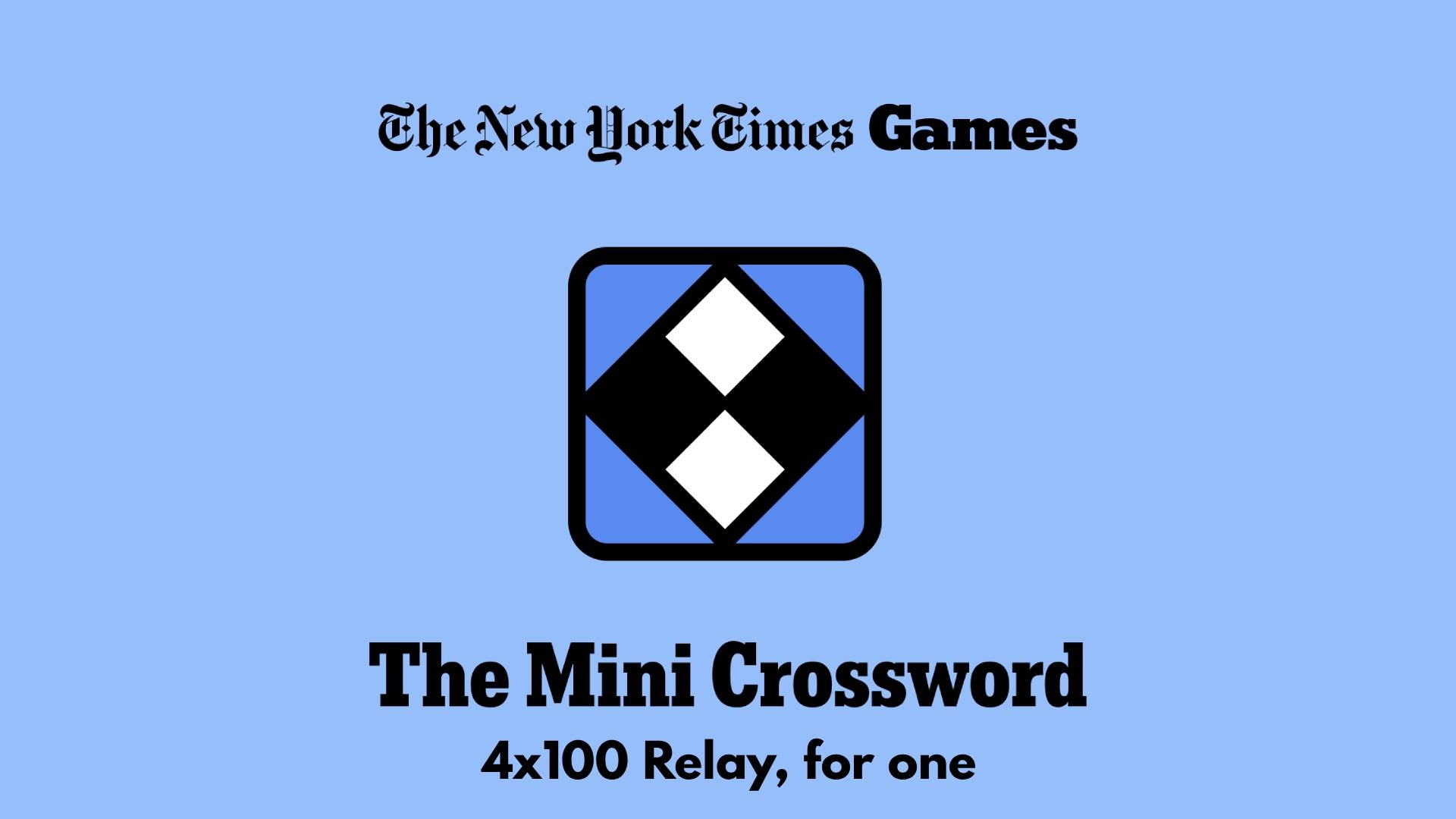 4x100 Relay For One Crossword Answer Clues NYT Quick 4x100 Relay For One Crossword Answer Clues NYT Quick