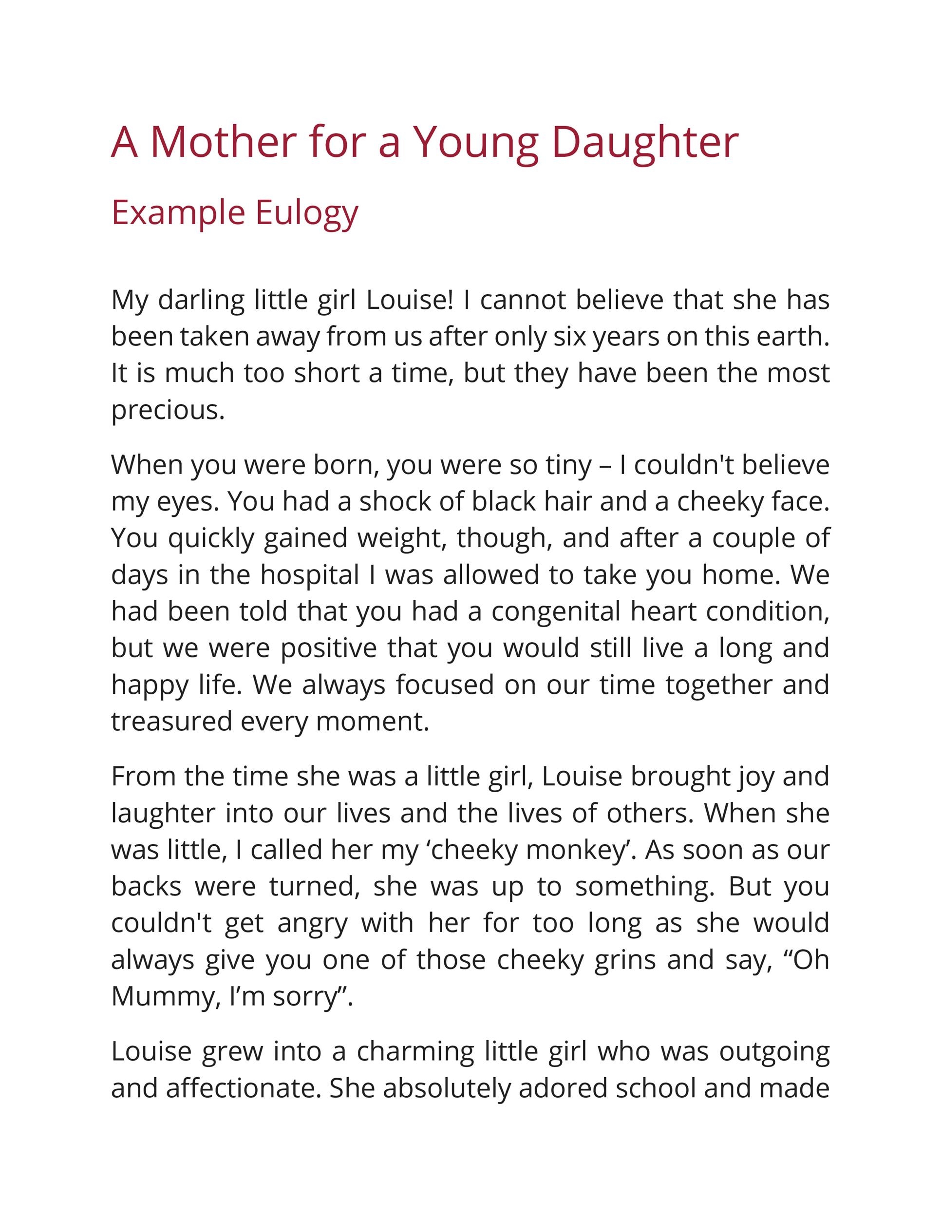 50 Best Eulogy Templates For Relatives Or Friends TemplateLab 50 Best Eulogy Templates For Relatives Or Friends TemplateLab