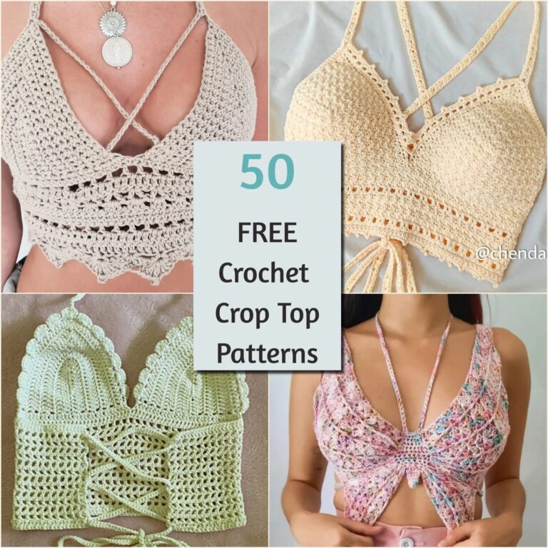 50 Best Free Crochet Crop Top Tank Top Halter Top Patterns