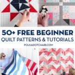 50 Easy Beginner Quilt Patterns Free Tutorials Polka Dot Chair