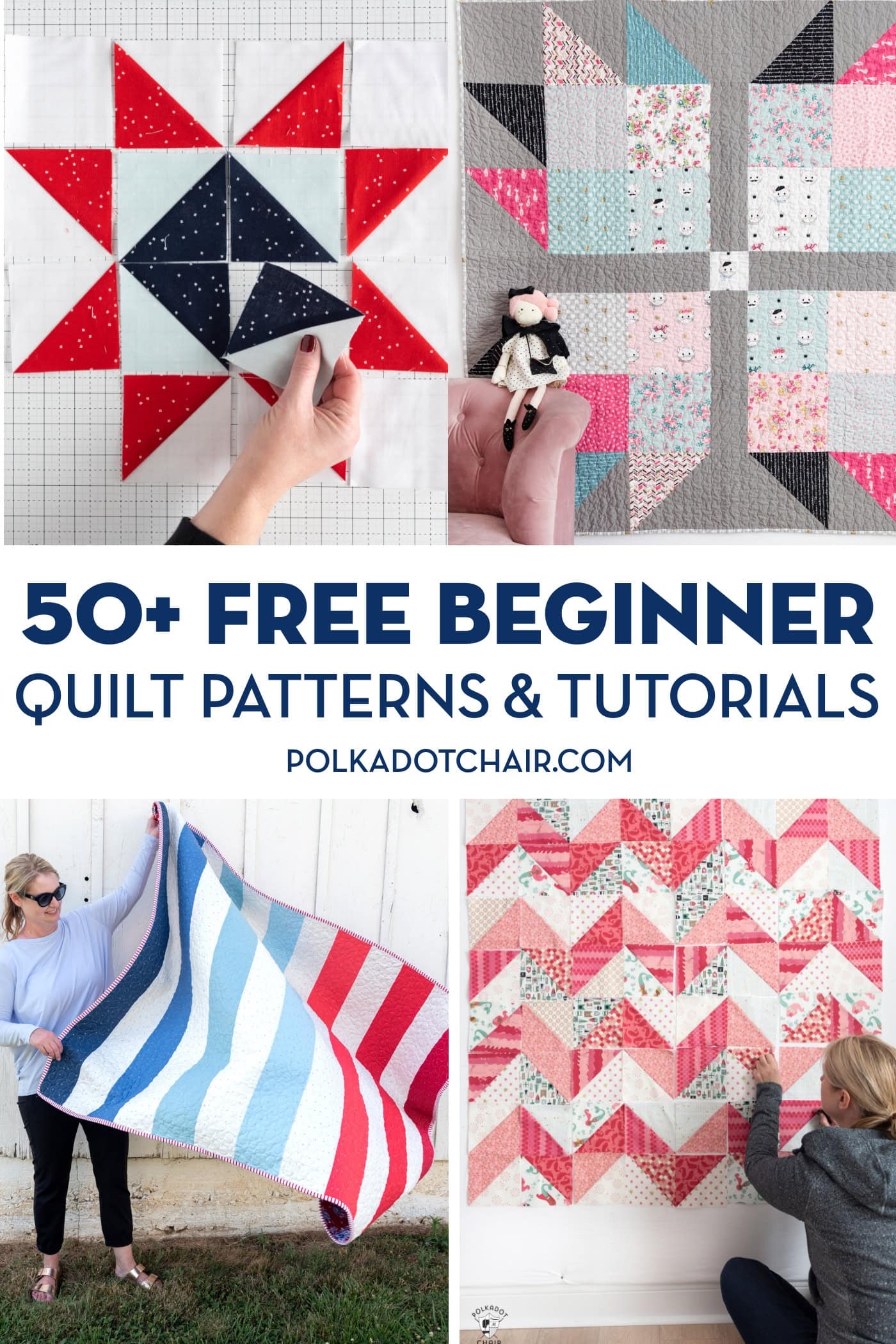 50 Easy Beginner Quilt Patterns Free Tutorials Polka Dot Chair 50 Easy Beginner Quilt Patterns Free Tutorials Polka Dot Chair