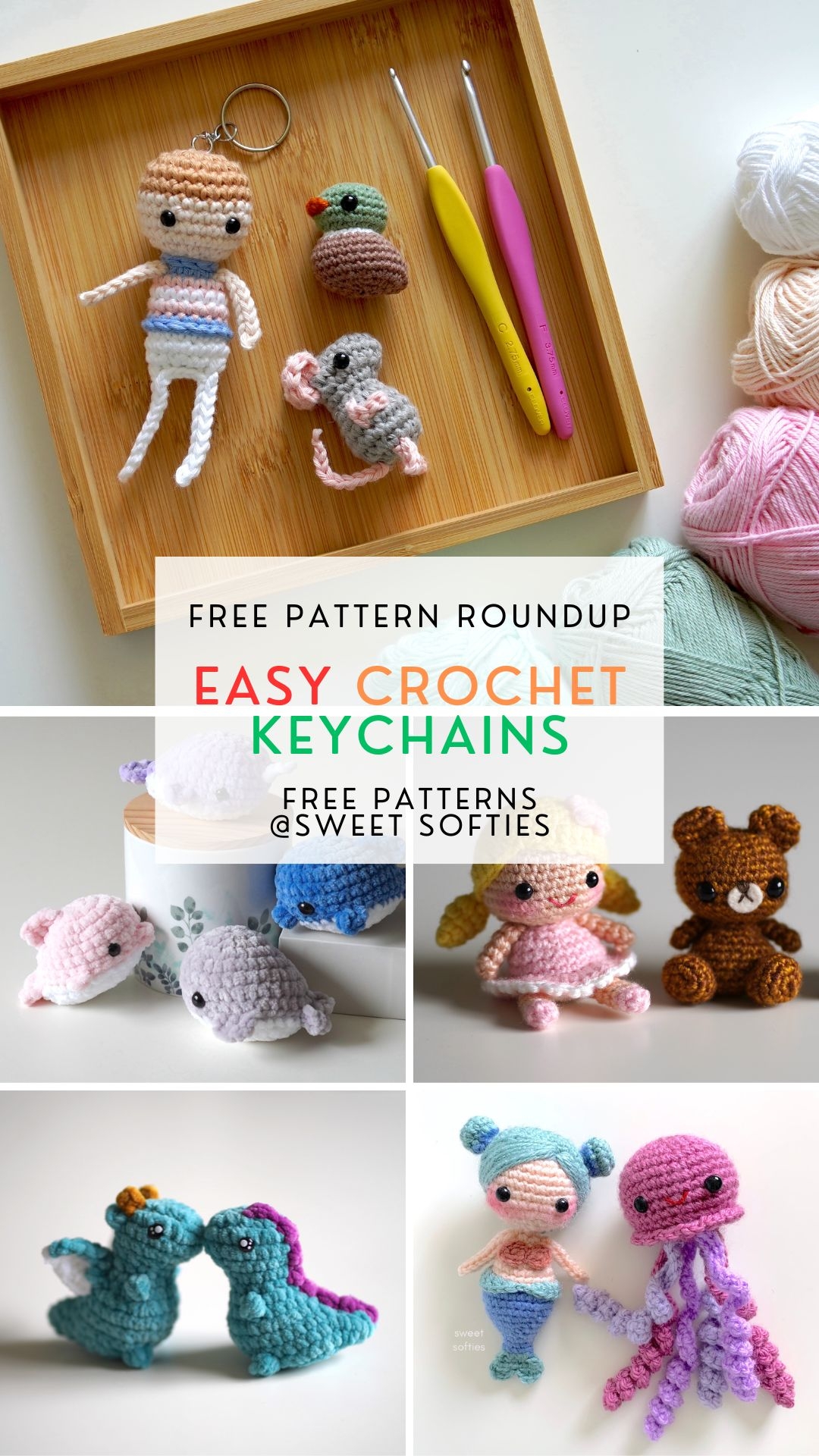 50 Free Crochet Keychain Pattern Roundup Sweet Softies 50 Free Crochet Keychain Pattern Roundup Sweet Softies