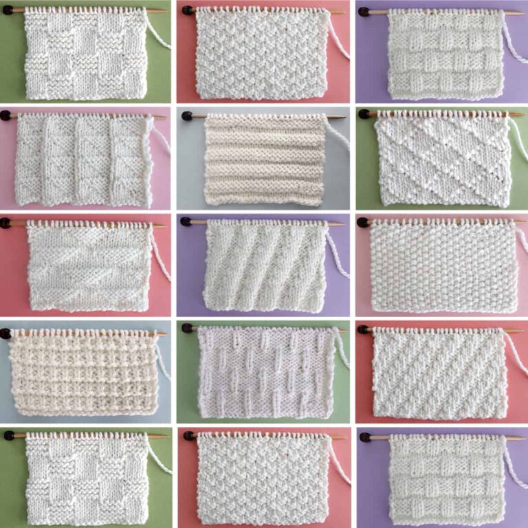52 Knit Stitch Patterns For Beginning Knitters Studio Knit