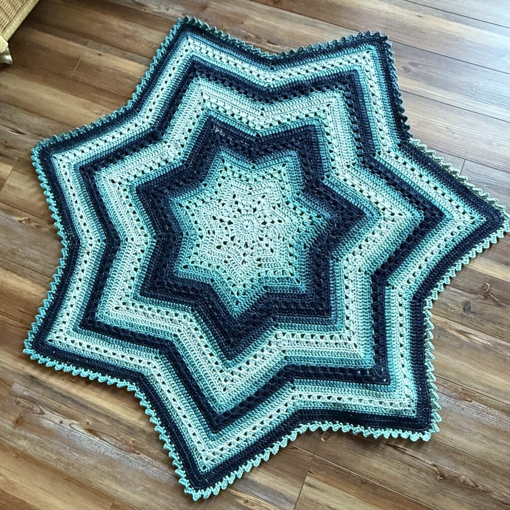 6 Day Star Blanket For Juniper Moon Farm Betty McKnit 6 Day Star Blanket For Juniper Moon Farm Betty McKnit