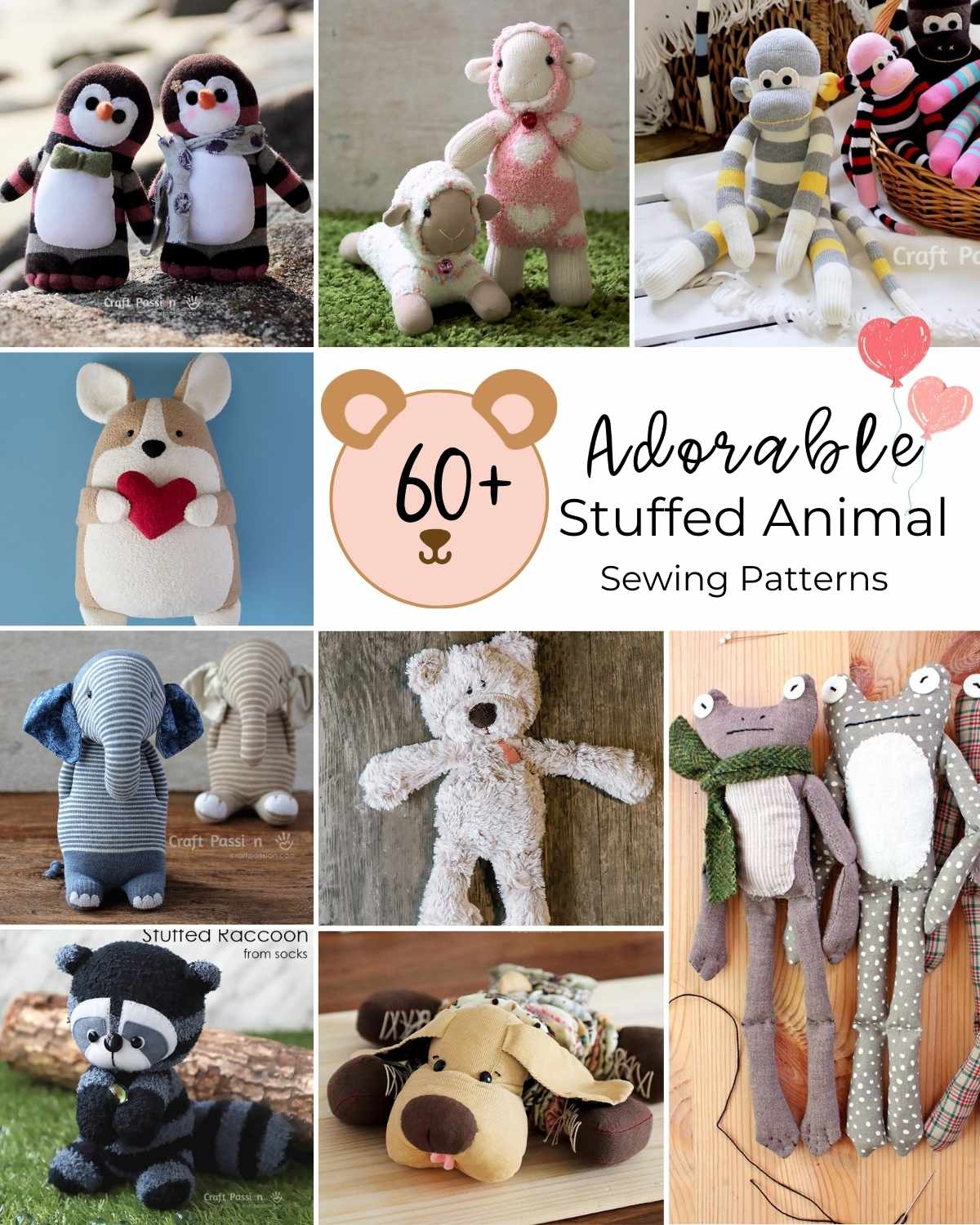 66 Adorable Stuffed Animal Sewing Patterns Craft Passion 66 Adorable Stuffed Animal Sewing Patterns Craft Passion