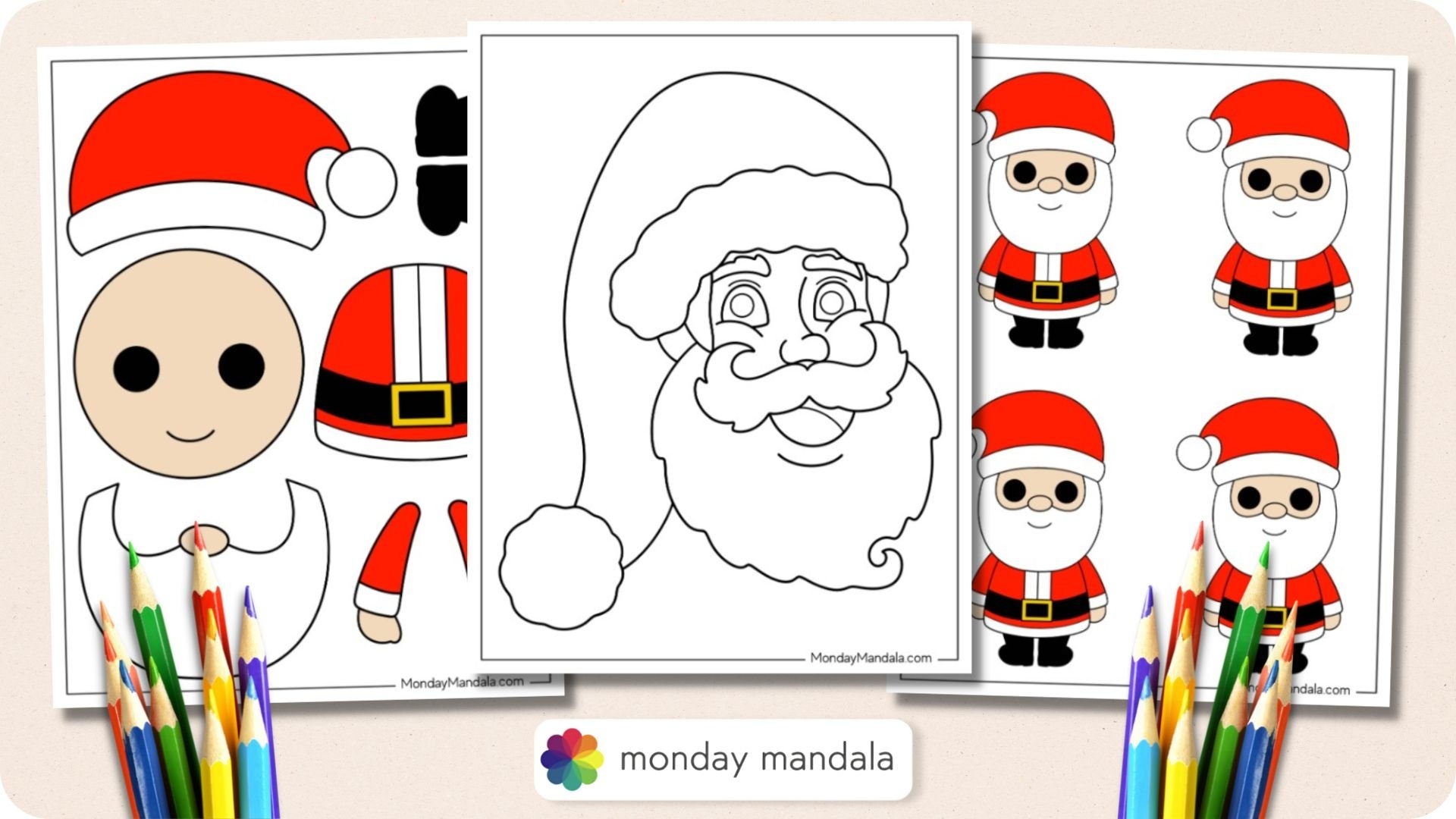 66 Santa Templates Free PDF Printables 66 Santa Templates Free PDF Printables