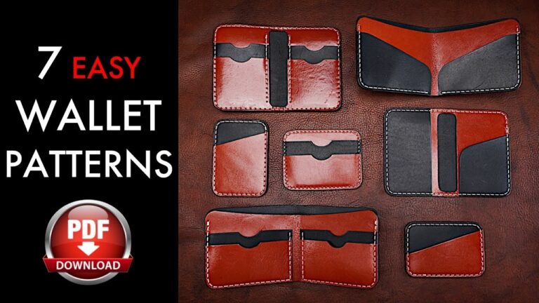 7 Easy Leather Wallet Patterns Pattern Download And DIY Tutorial YouTube
