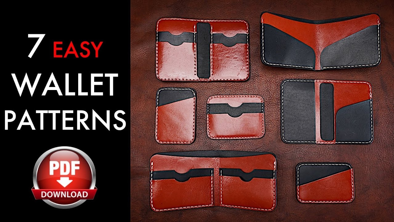 7 Easy Leather Wallet Patterns Pattern Download And DIY Tutorial YouTube 7 Easy Leather Wallet Patterns Pattern Download And DIY Tutorial YouTube