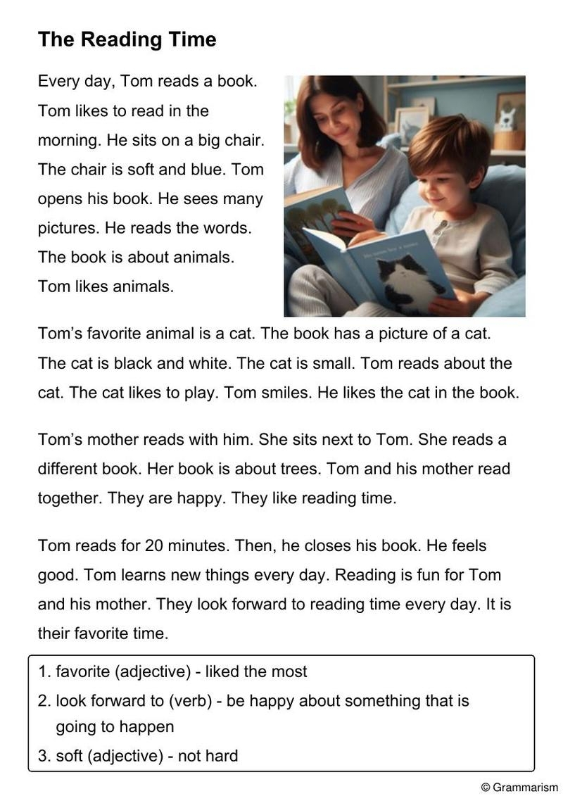 702 Beginner English Reading Comprehension Worksheets Grammarism