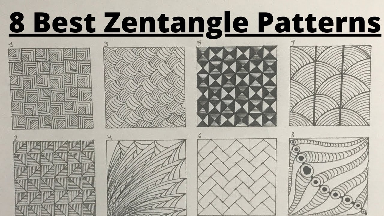 8 Easy Zentangle Patterns For Beginners How To Draw Doodle Art Tutorial Drawing Step By Step 46 53 YouTube 8 Easy Zentangle Patterns For Beginners How To Draw Doodle Art Tutorial Drawing Step By Step 46 53 YouTube
