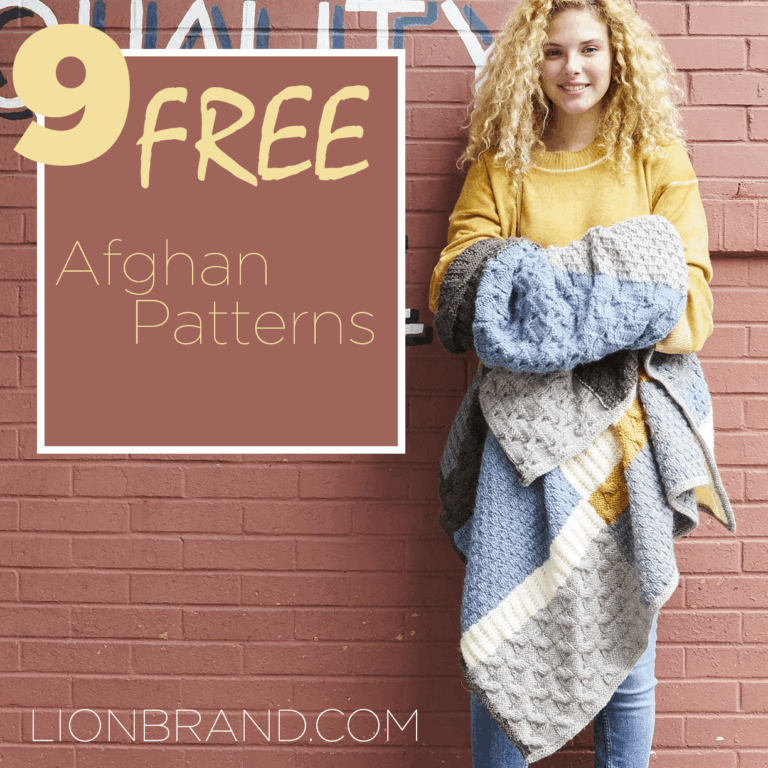 9 Free Afghan Patterns You ll Want To Make Now Lion Brand Notebook
