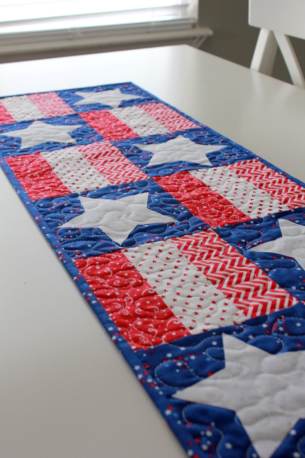A Bright Corner Stars And Stripes Table Runner Free PDF Pattern A Bright Corner Stars And Stripes Table Runner Free PDF Pattern