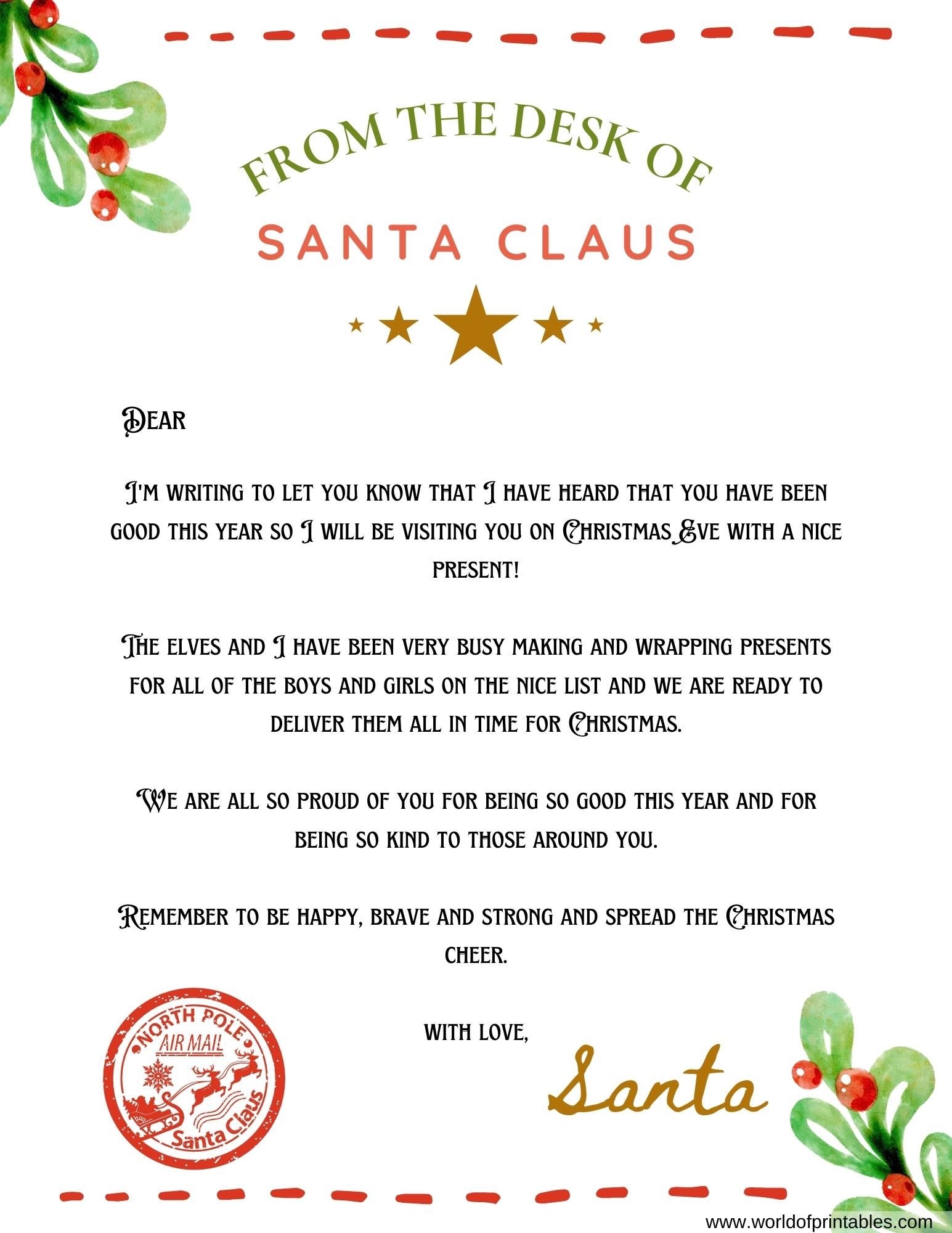 A Letter From Santa New Arrivals A Letter From Santa New Arrivals