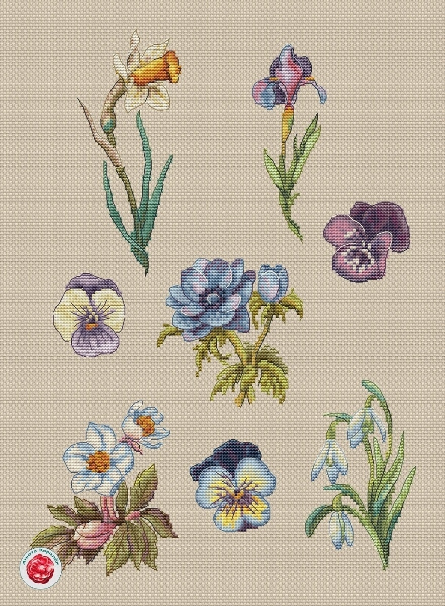 A Spring Flowers Cross Stitch Pattern Code KA 060 Anna Korolkova Buy Online On Mybobbin A Spring Flowers Cross Stitch Pattern Code KA 060 Anna Korolkova Buy Online On Mybobbin