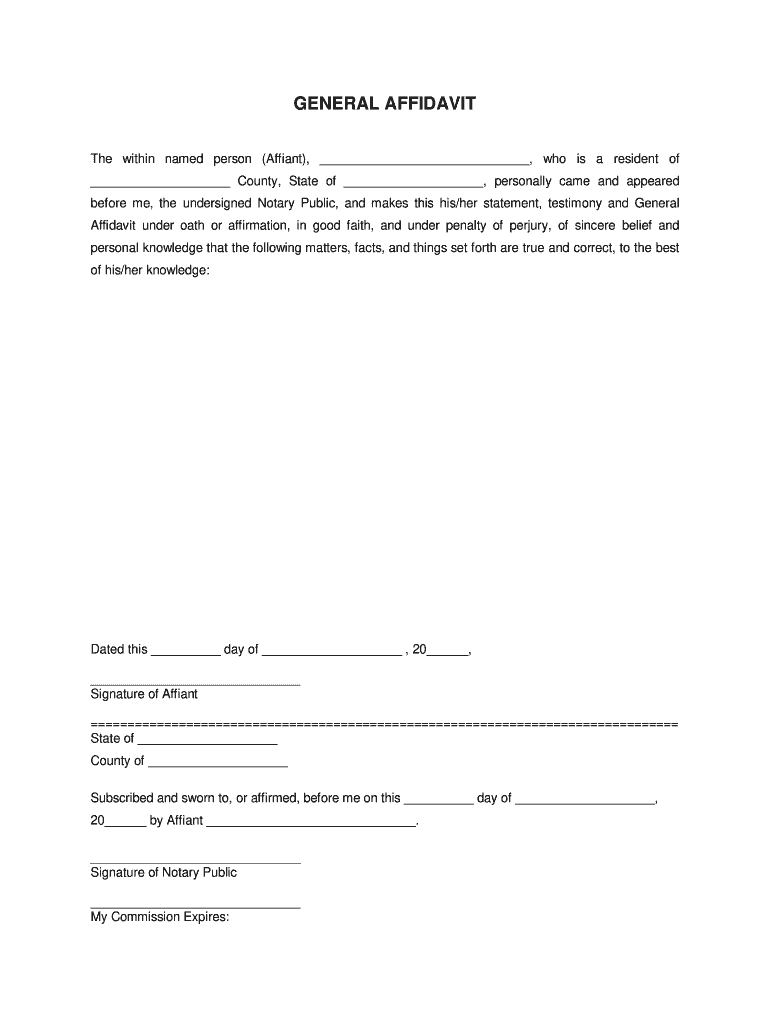 ABC Legal Docs General Affidavit Form Fill Online Printable Fillable Blank PdfFiller ABC Legal Docs General Affidavit Form Fill Online Printable Fillable Blank PdfFiller