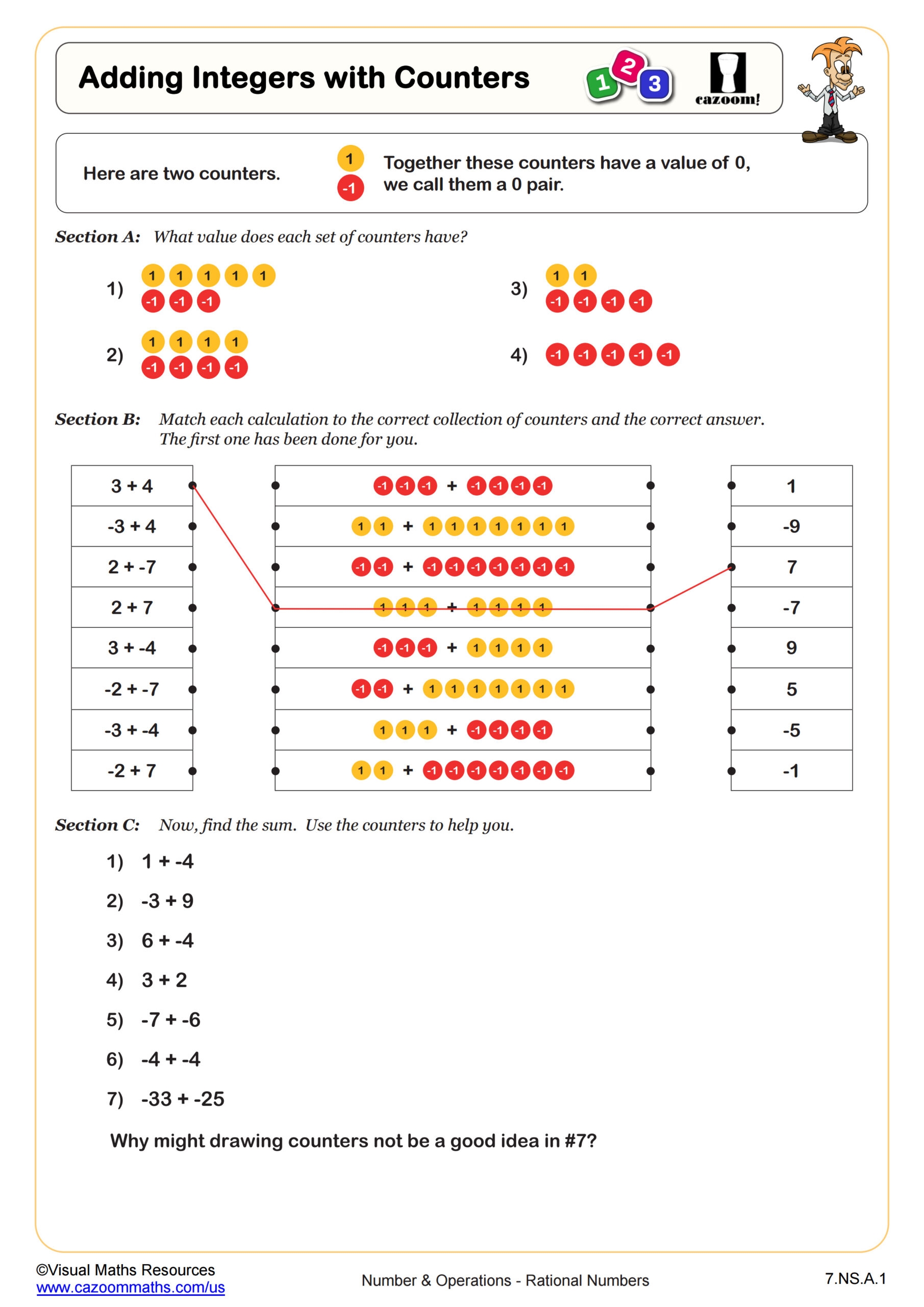 Adding And Subtracting Integers Practice Worksheet 7th Grade PDF Worksheets Cazoom Math Adding And Subtracting Integers Practice Worksheet 7th Grade PDF Worksheets Cazoom Math
