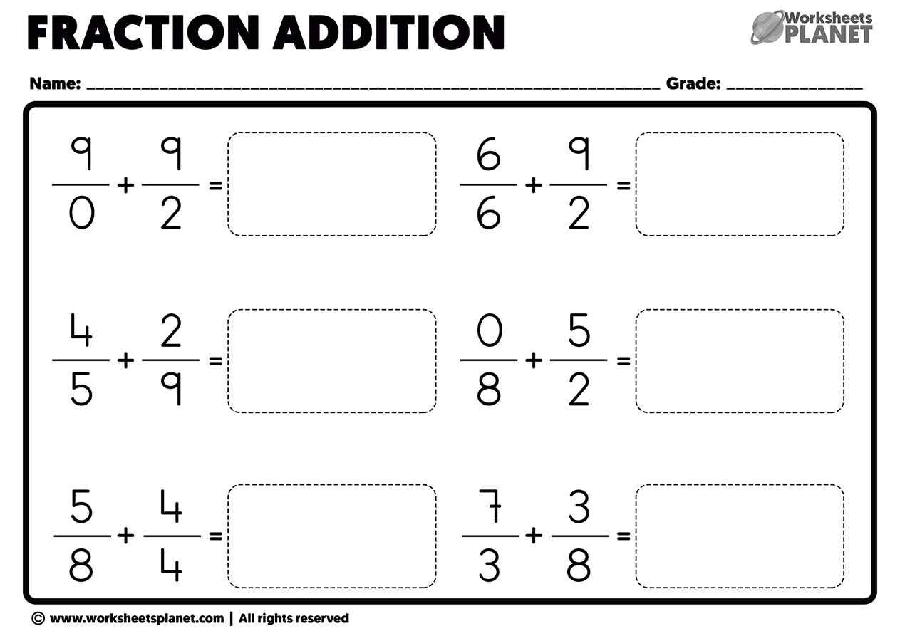 adding fractions with different denominators worksheet adding fractions with different denominators worksheet