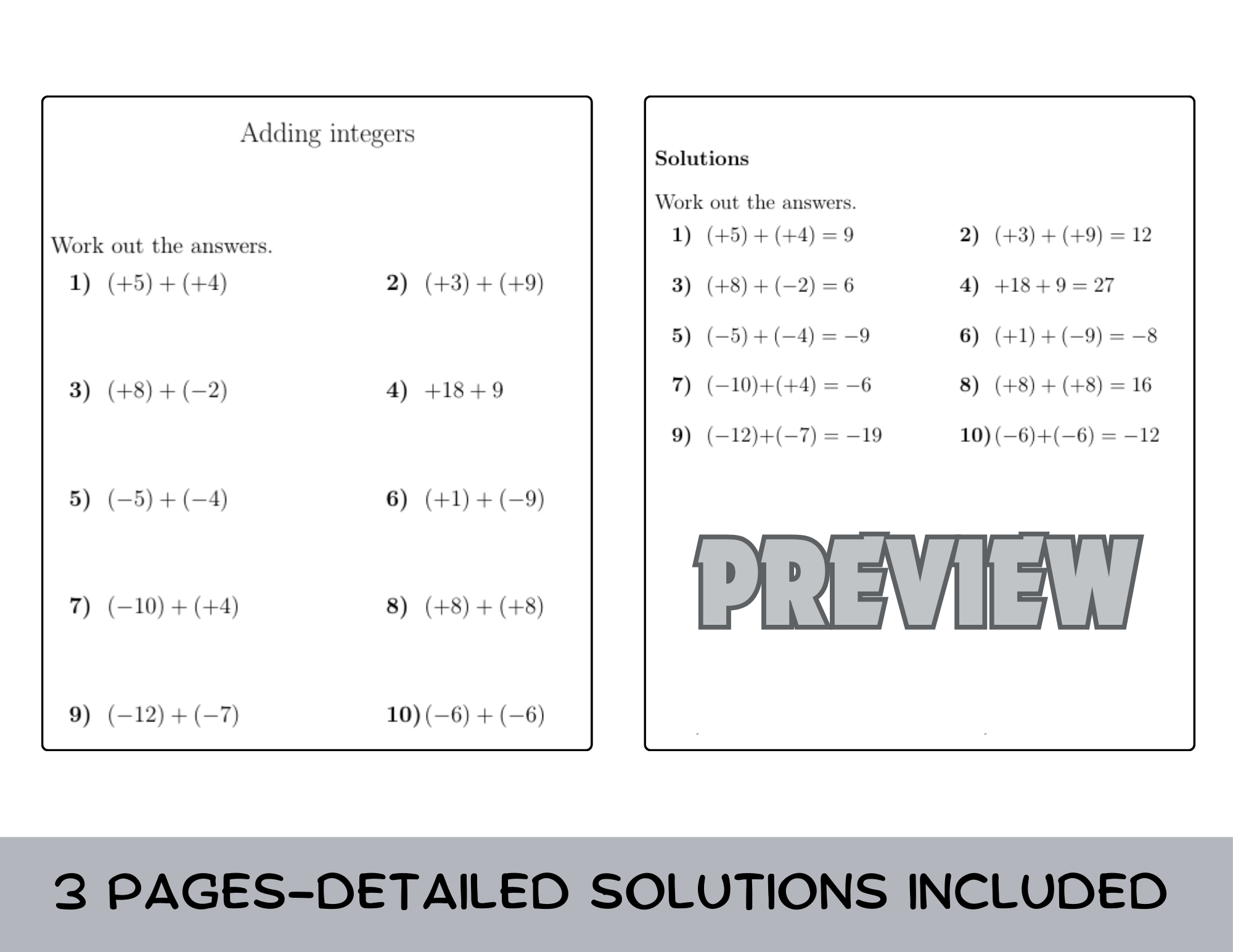 adding integers worksheet pdf adding integers worksheet pdf