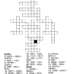 Addition Crossword Puzzle WordMint