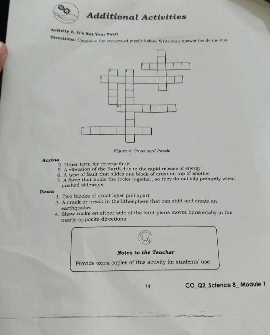 complete the crossword puzzle below science complete the crossword puzzle below science