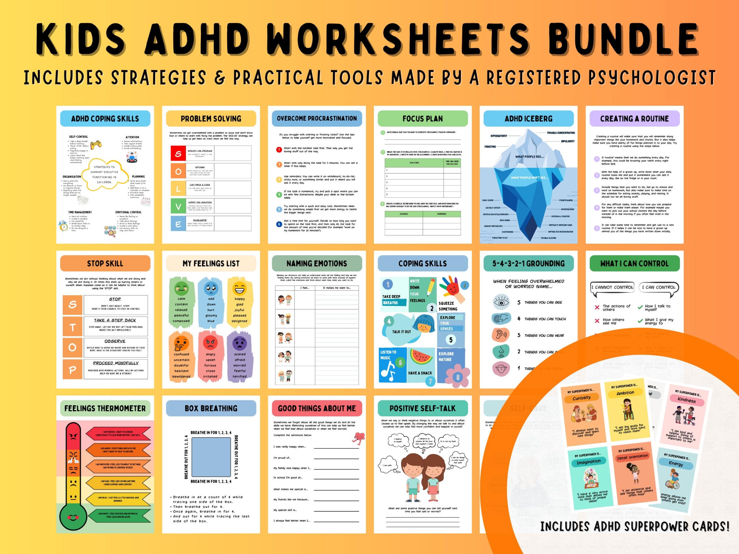 adhd worksheets for kids adhd worksheets for kids