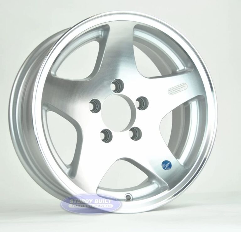 Amazon 14 Inch Aluminum 5 Star Trailer Wheel 5 Lug 5 On 4 1 2 Bolt Pattern Automotive