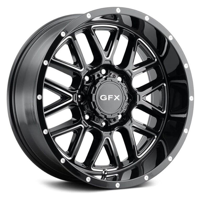 Amazon G FX TM5 Custom Wheel 18x9 0 Offset 8x165 1 Bolt Pattern 125 2mm Hub Gloss Black With Milled Accents Rim Automotive