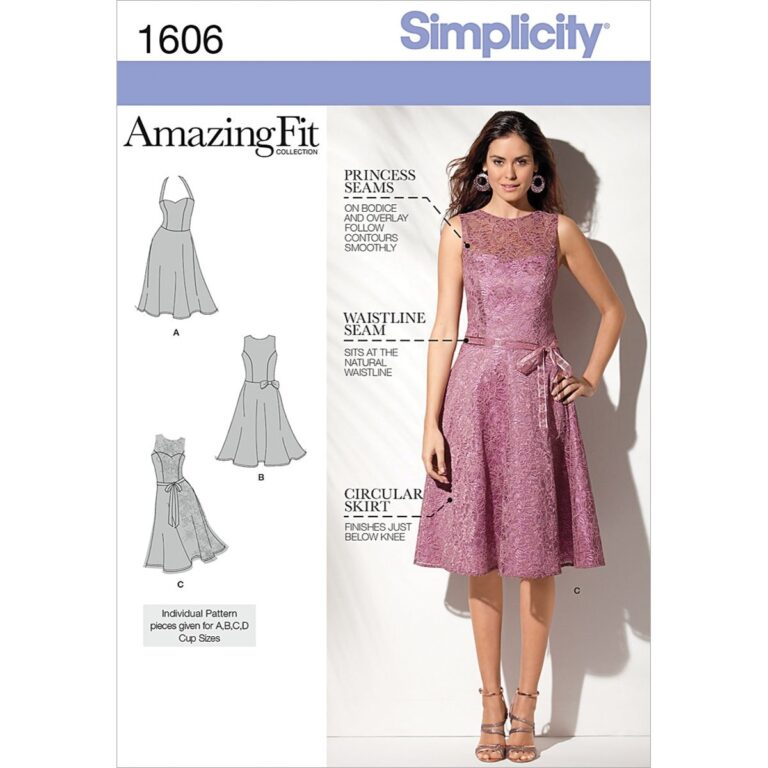 Amazon Simplicity 1606 Women s Formal Dress Sewing Patterns Sizes 4 12 Arts Crafts Sewing