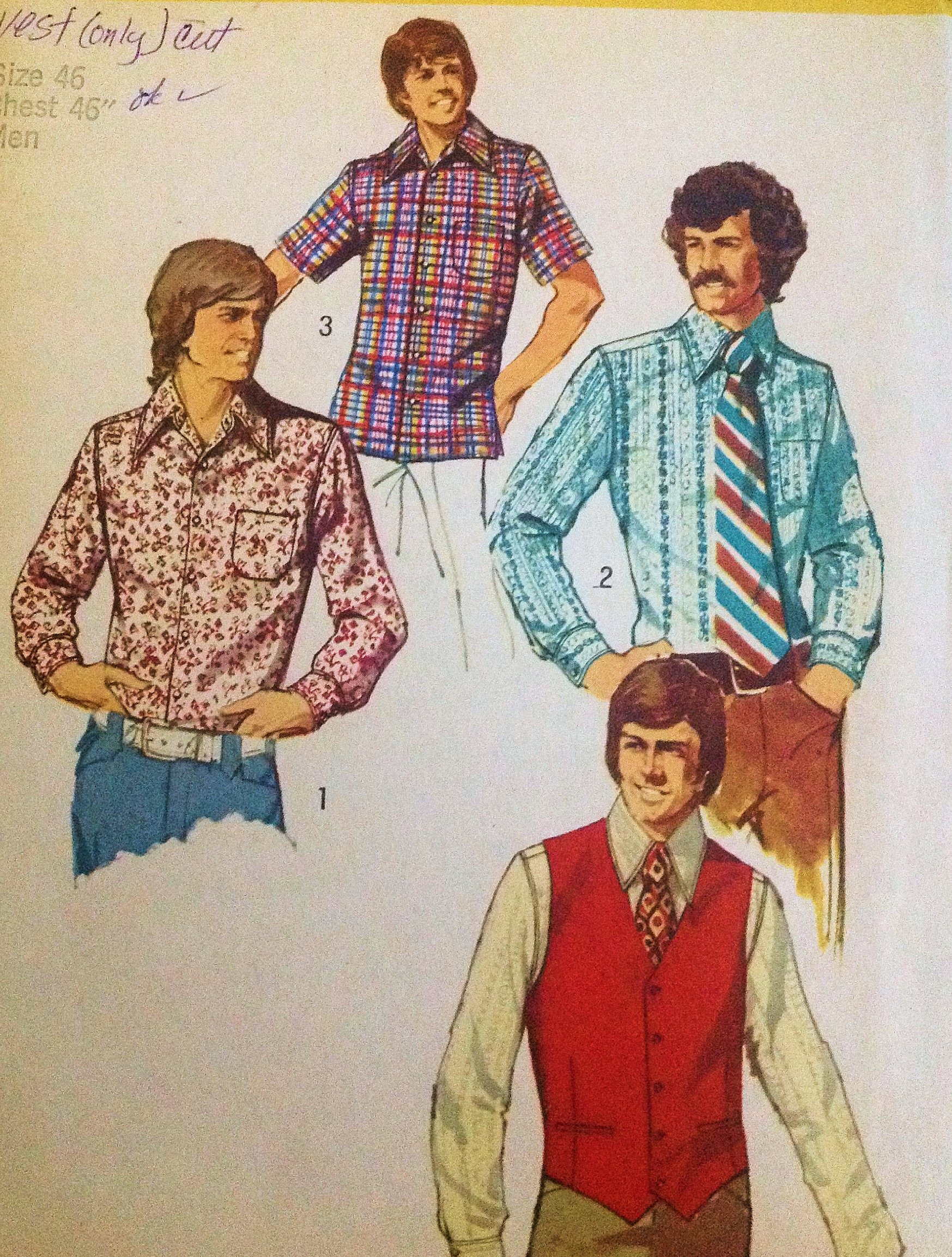 Amazon Simplicity 5047 Vintage Sewing Pattern For Mens Back Yoke Shirt With Collar Button Cuffs Pocket With Welt Pocket Lined Vest Simplicity Patterns Arts Crafts Sewing Amazon Simplicity 5047 Vintage Sewing Pattern For Mens Back Yoke Shirt With Collar Button Cuffs Pocket With Welt Pocket Lined Vest Simplicity Patterns Arts Crafts Sewing