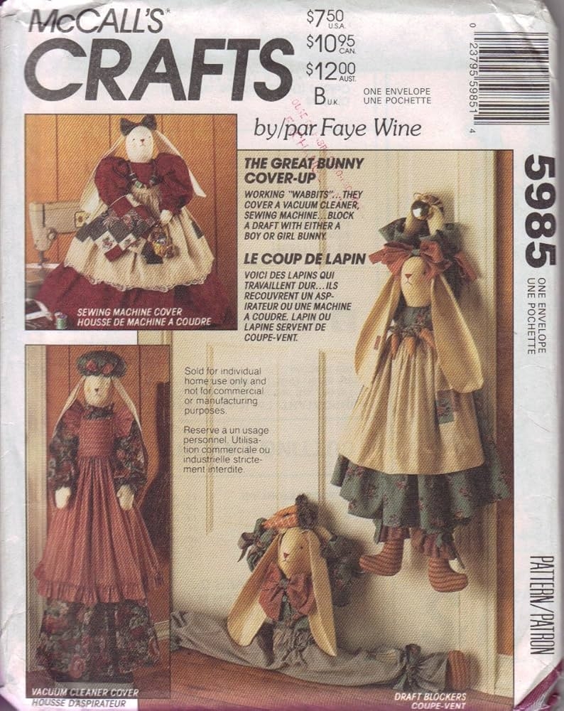Amazon The Great Bunny Cover Up McCall s Craft Pattern 5985 Arts Crafts Sewing Amazon The Great Bunny Cover Up McCall s Craft Pattern 5985 Arts Crafts Sewing
