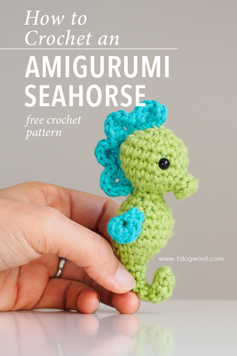 Amigurumi Seahorse Crochet Pattern One Dog Woof Amigurumi Seahorse Crochet Pattern One Dog Woof