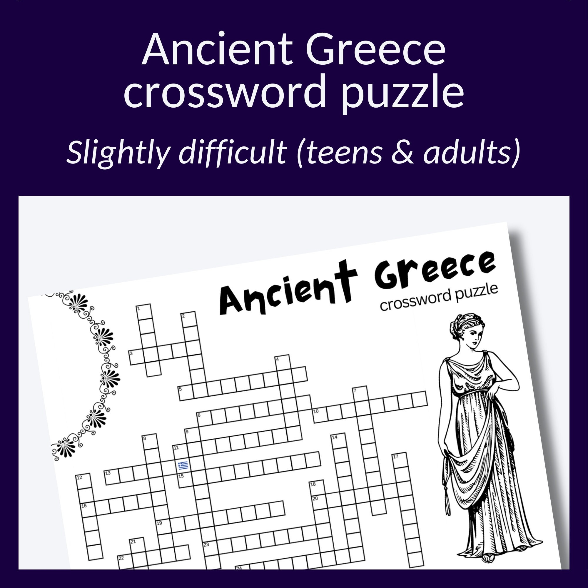 Ancient Greece History Trivia Crossword Puzzle For Teens And Adults hard Etsy Ancient Greece History Trivia Crossword Puzzle For Teens And Adults hard Etsy