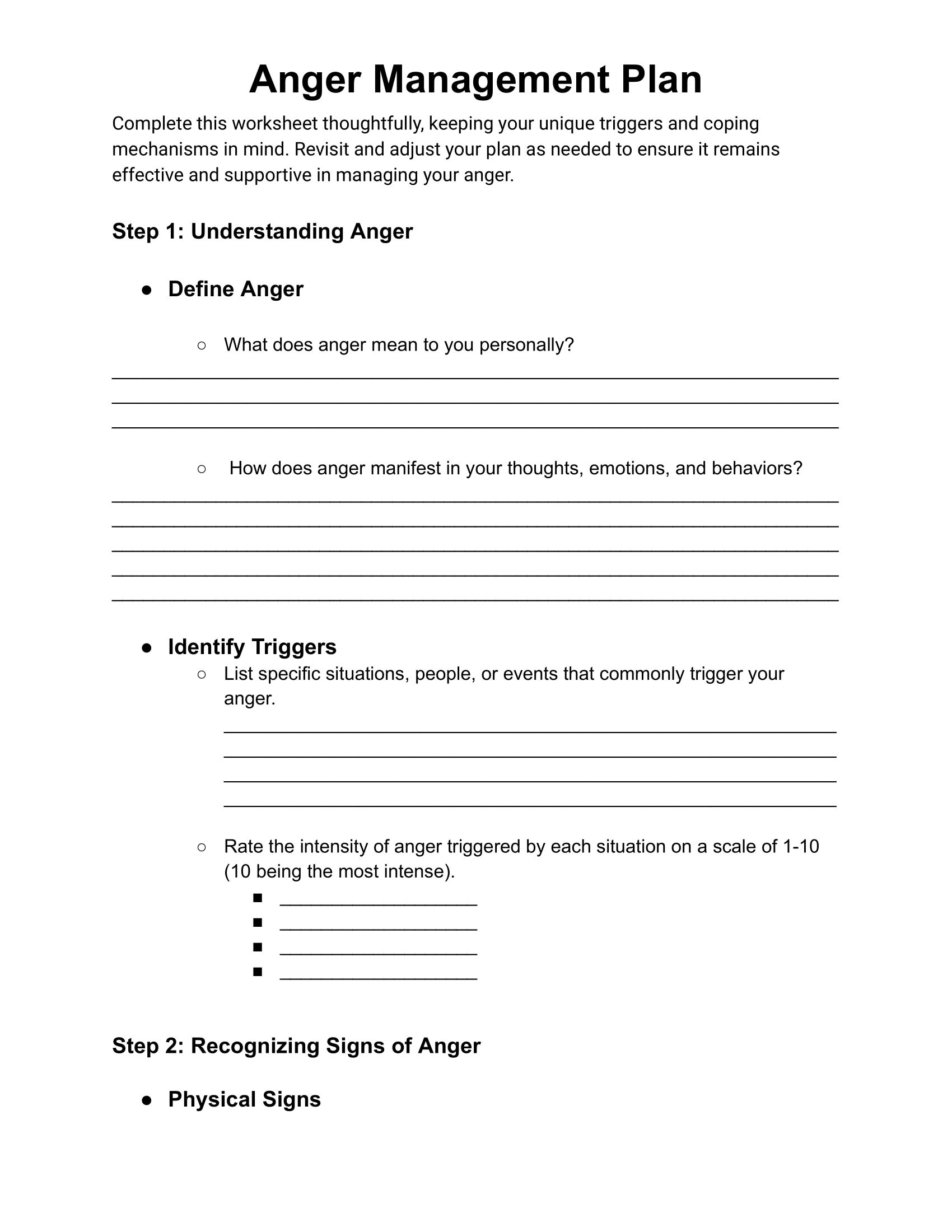 Anger Management Plan Therapist Tool Anger Management Tool Anger Management Worksheet Etsy Israel Anger Management Plan Therapist Tool Anger Management Tool Anger Management Worksheet Etsy Israel
