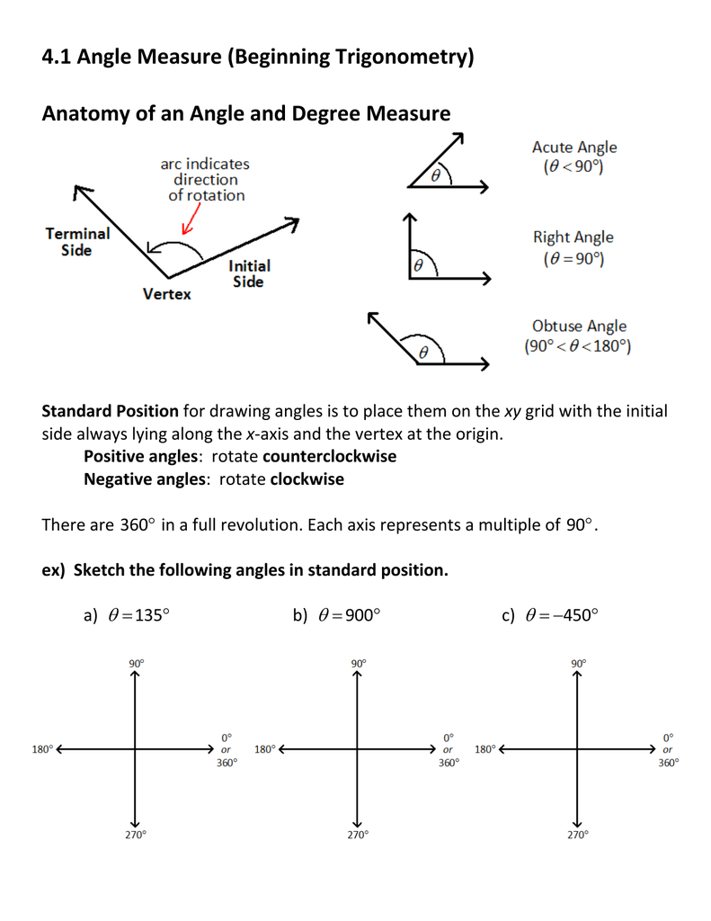 coterminal angles degree and radian worksheet coterminal angles degree and radian worksheet