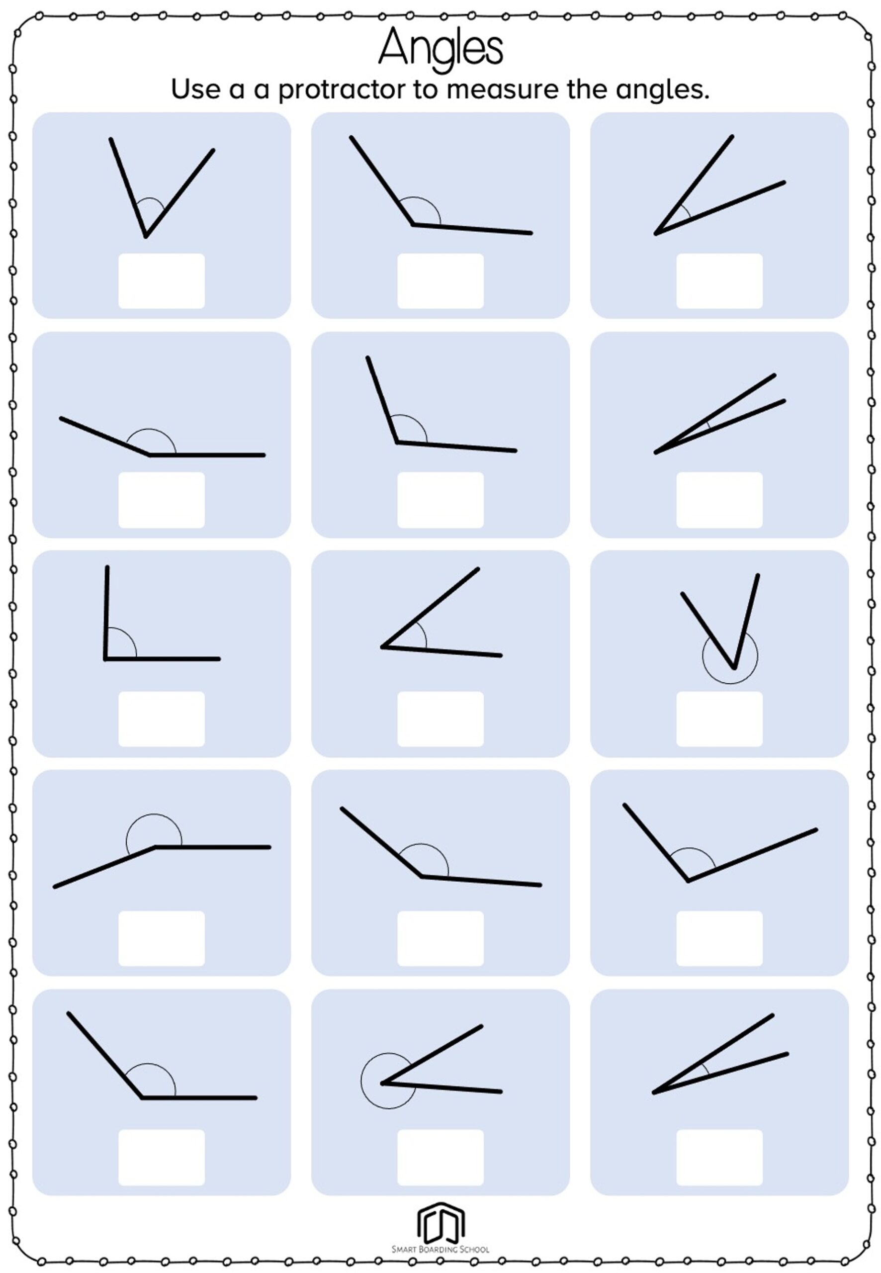 Angles Worksheet Angles Worksheet