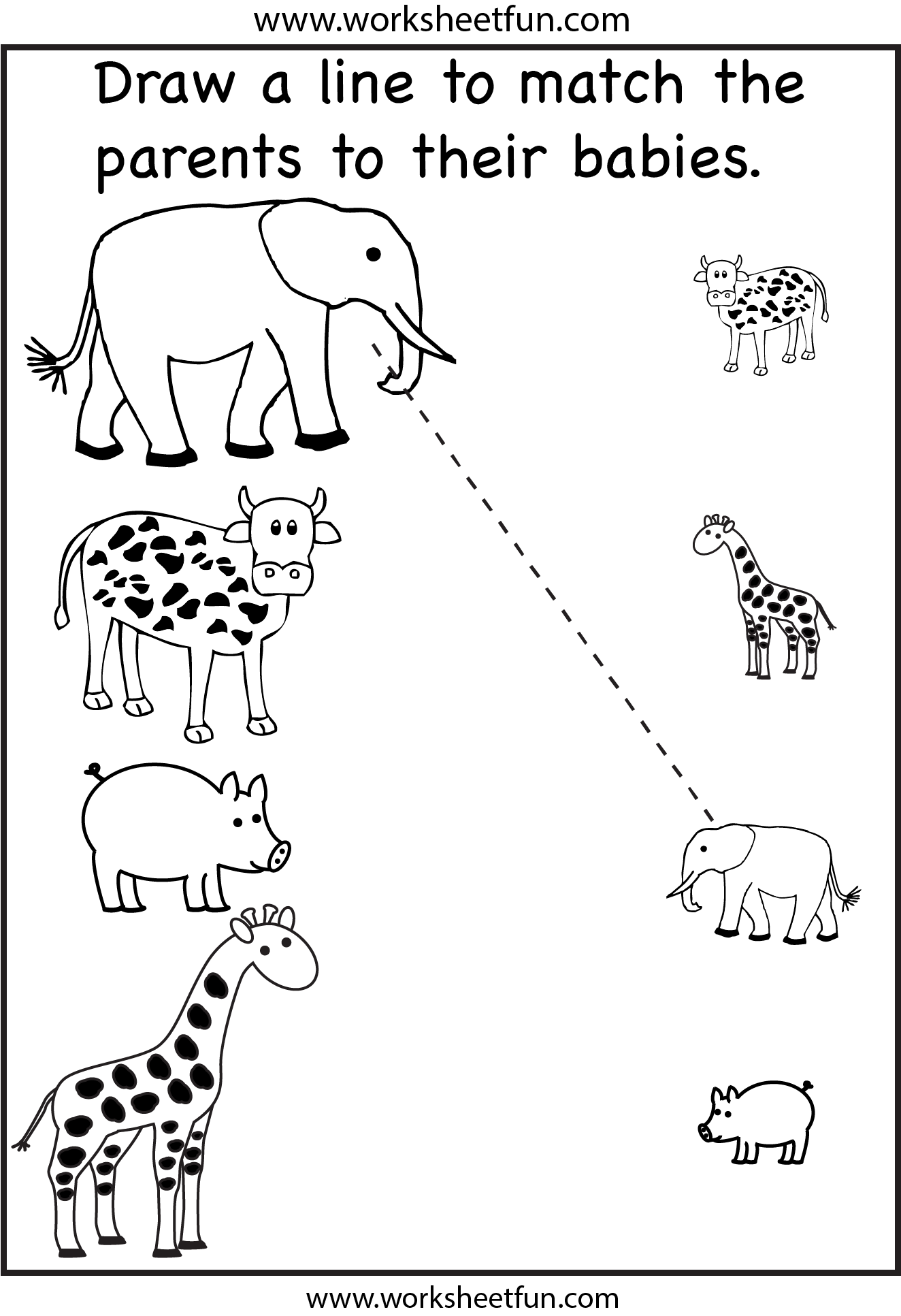 Animal Parents And Babies Match The Parents 2 Worksheets FREE Printable Worksheets Worksheetfun Animal Parents And Babies Match The Parents 2 Worksheets FREE Printable Worksheets Worksheetfun