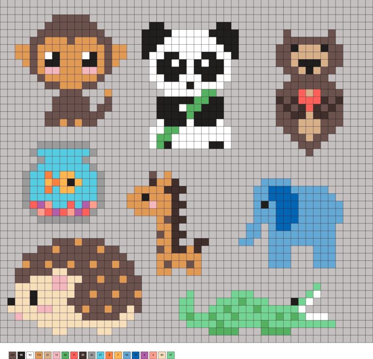 Animal Perler Beads 60 Free Patterns DIY Candy