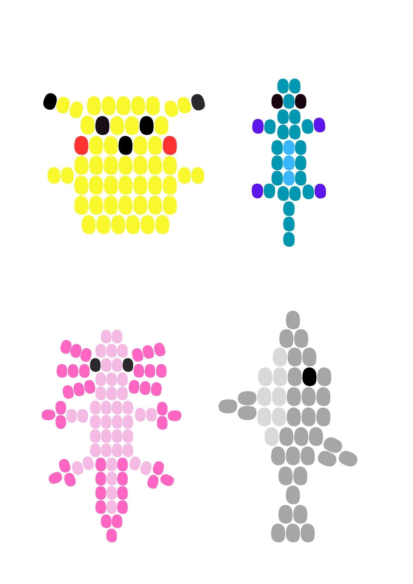 Animal themed Pony Bead Patterns Etsy Animal themed Pony Bead Patterns Etsy