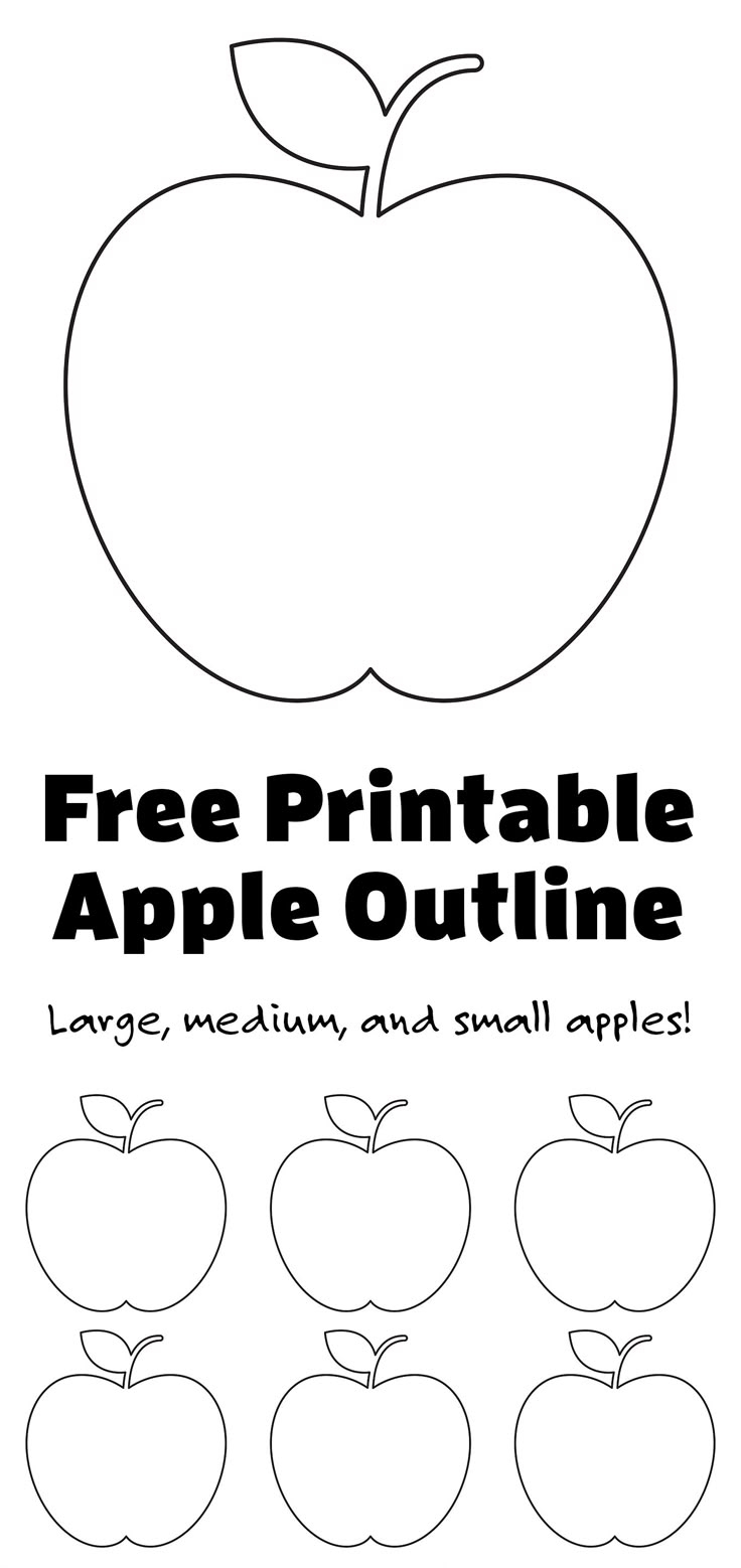 free printable apple template free printable apple template