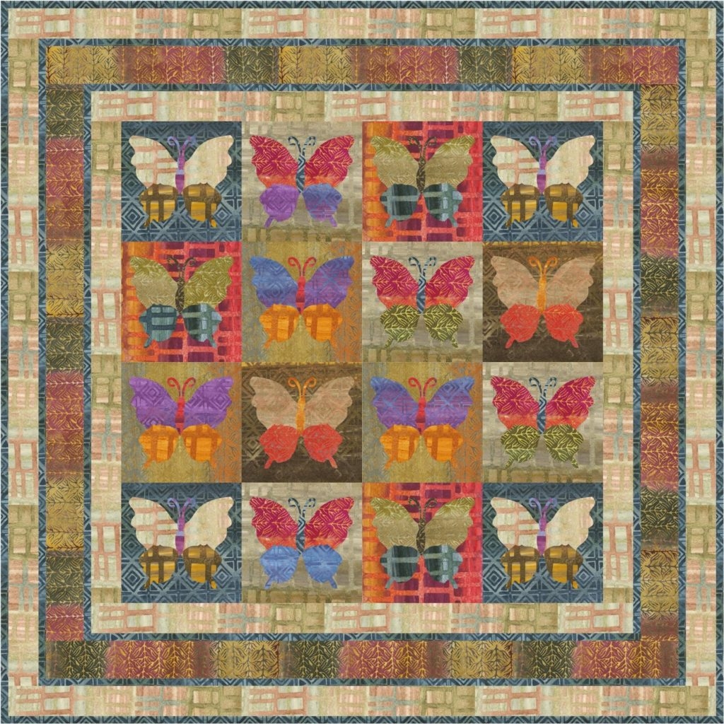 Applique Quilt Pattern With Butterflies Cool Wall Hanging Pieced Brain Applique Quilt Pattern With Butterflies Cool Wall Hanging Pieced Brain